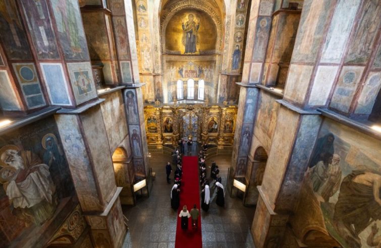 Kiev, preghiera ecumenica nella Cattedrale di Santa Sofia (Foto Ugcc)