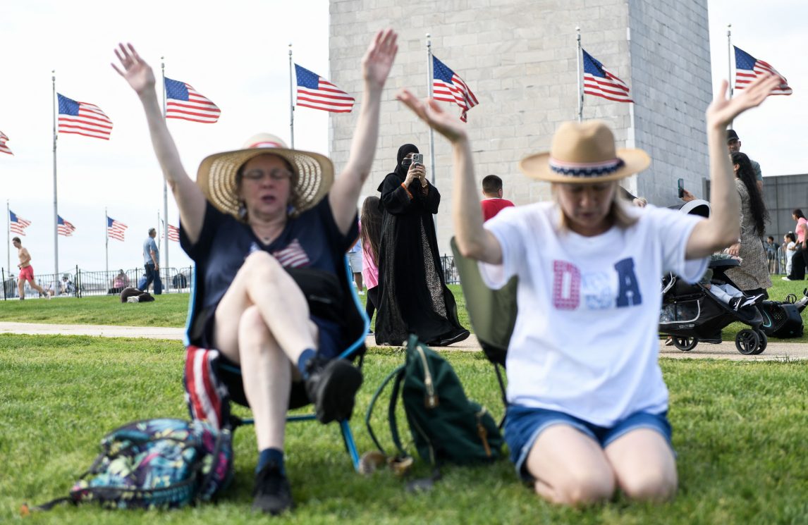 Al National Mall di Washington per ridedicare l'America a Dio