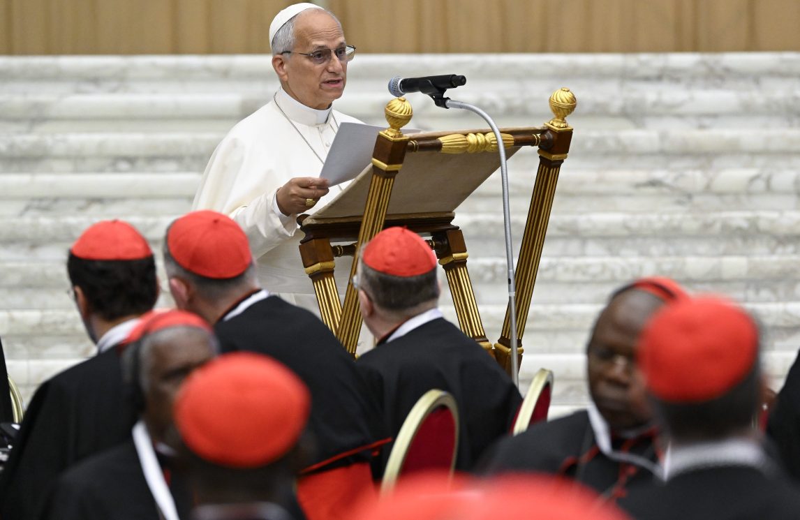 Leone XIV ai cardinali: 